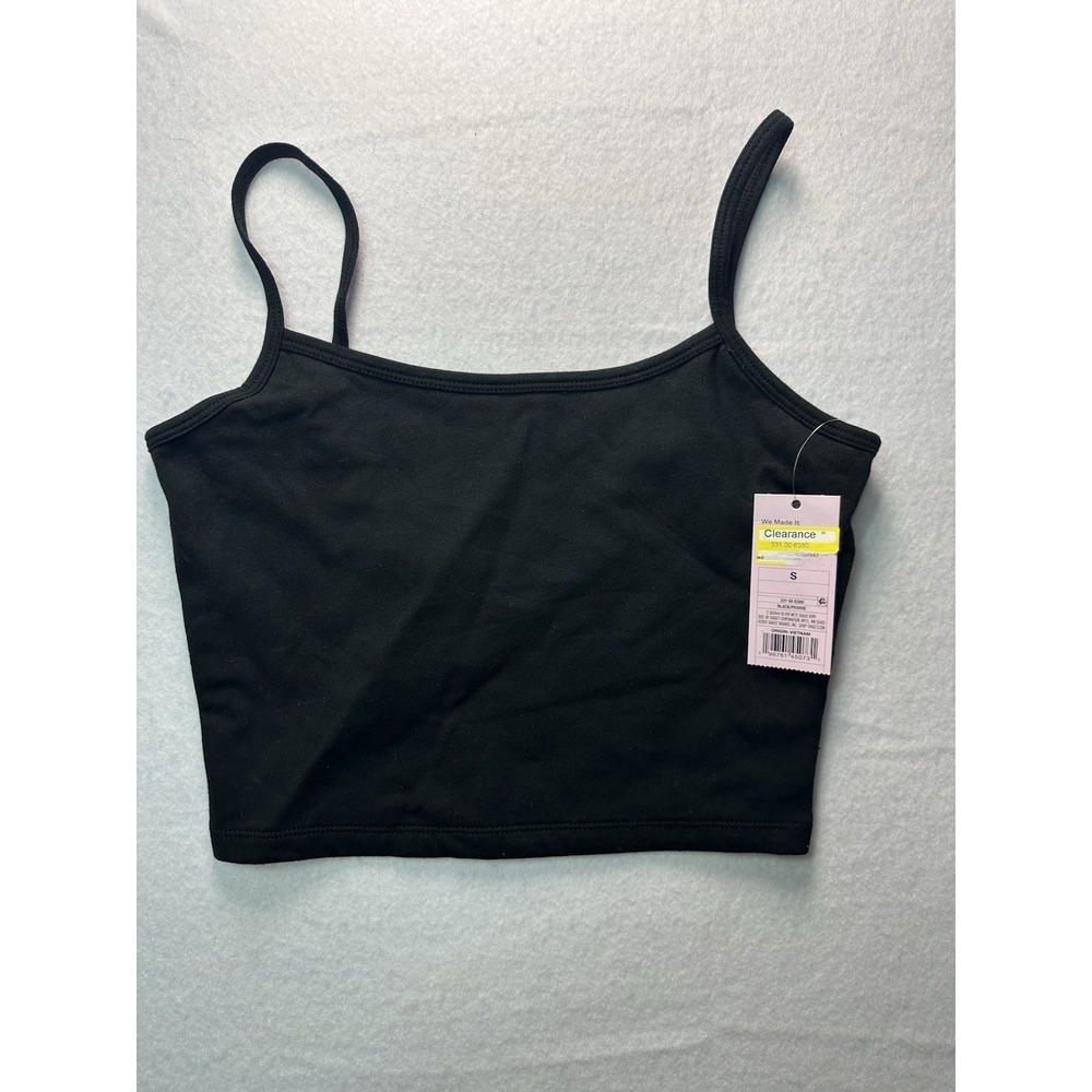 Wild Fable Women's Size S Black Cami Cropped Tank Top NWT